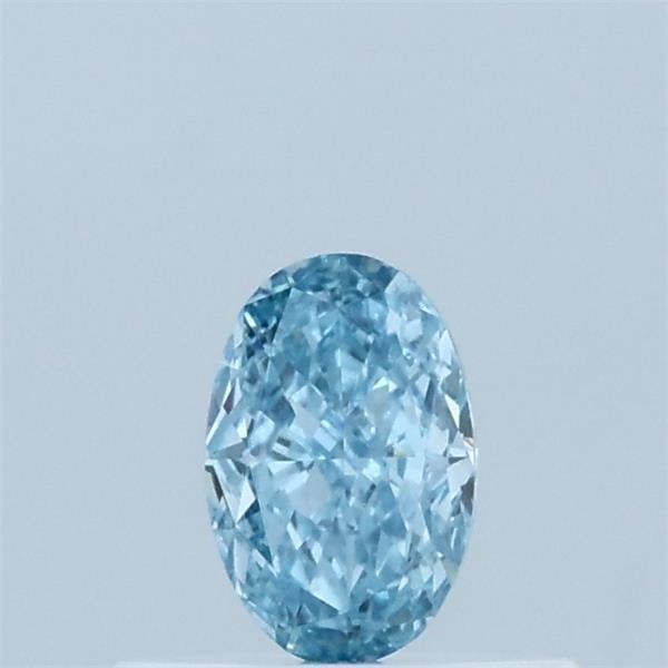 0.32 Ct. Fancy Vivid Blue Oval Lab Grown Diamond