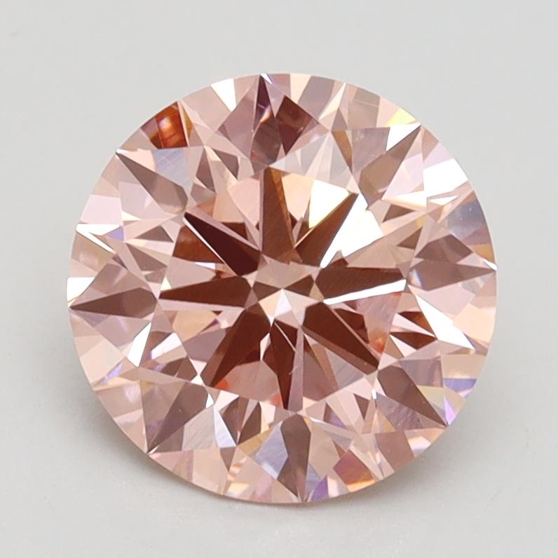 2.06 Ct. Fancy Intense Pink Round Lab Grown Diamond