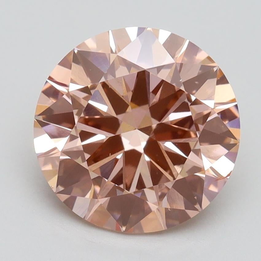 2.81 Ct. Fancy Intense Pink Round Lab Grown Diamond
