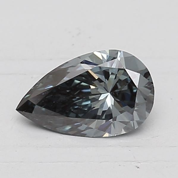 0.56 Ct. Fancy Deep Greenish Blue Pear Lab Grown Diamond