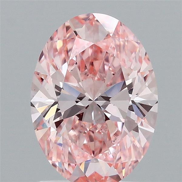 1.52 Ct. Fancy Vivid  Pink Oval Lab Grown Diamond