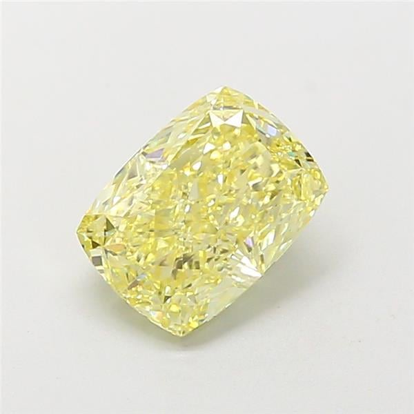 1.55 Ct. Fancy  Yellow Cushion Lab Grown Diamond