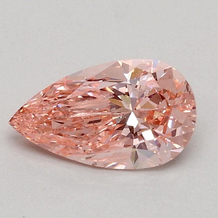 0.56 Ct. Fancy Vivid Pink Pear Lab Grown Diamond