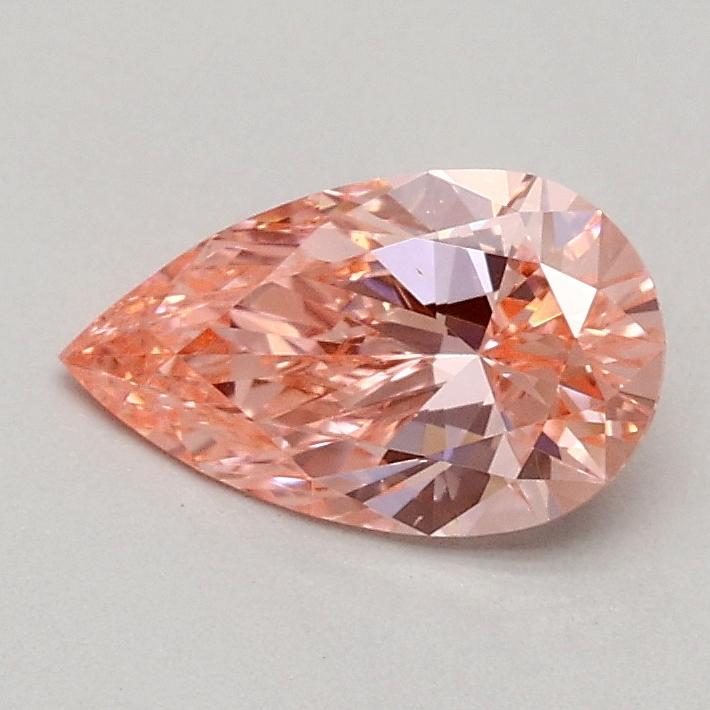 0.53 Ct. Fancy Vivid Pink Pear Lab Grown Diamond