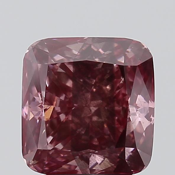 2.53 Ct. Fancy Intense  Pink Cushion Lab Grown Diamond