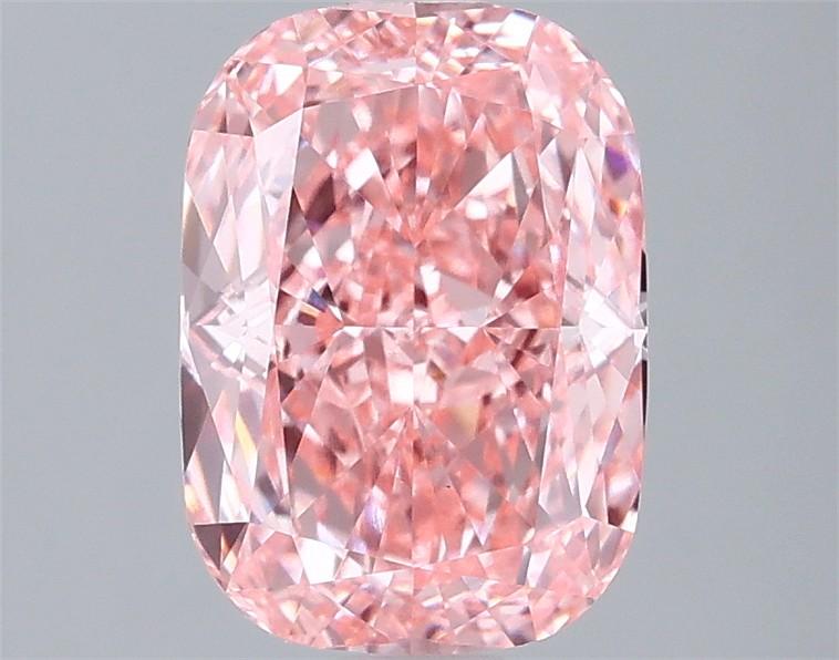 2.04 Ct. Fancy Vivid Pink Cushion Lab Grown Diamond