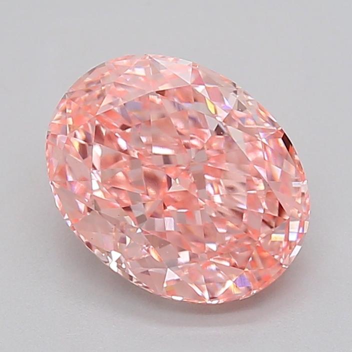 2.15 Ct. Fancy Vivid  Pink Oval Lab Grown Diamond