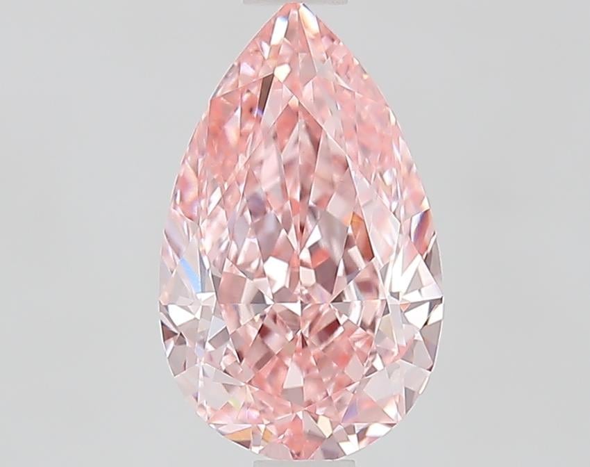 1.55 Ct. Fancy Vivid Pink Pear Lab Grown Diamond