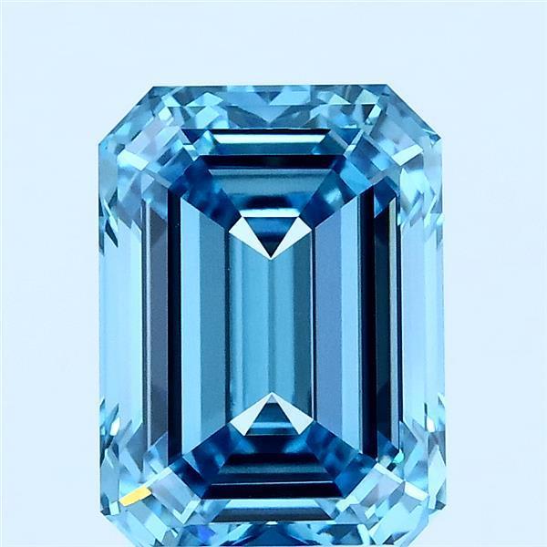 3.04 Ct. Fancy Blue Emerald Lab Grown Diamond
