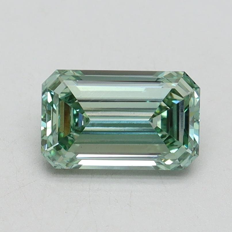 1.10 Ct. Fancy Intense Green Emerald Lab Grown Diamond