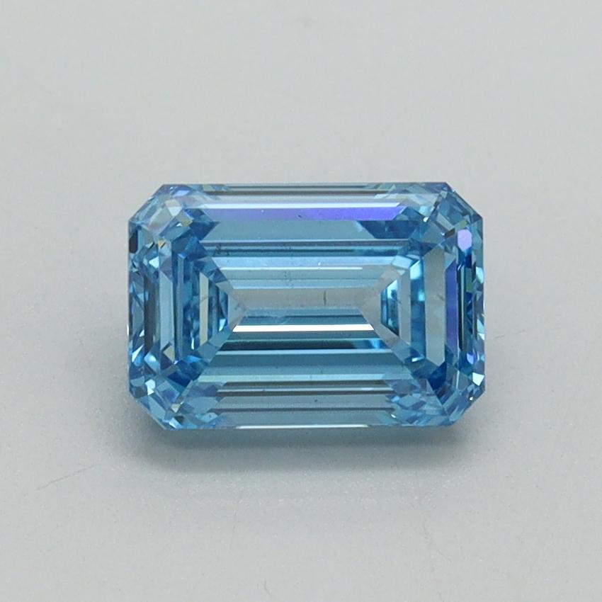 1.06 Ct. Fancy Vivid Blue Emerald Lab Grown Diamond