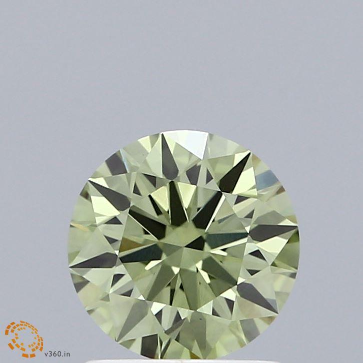1.31 Ct. Fancy Intense Green Round Lab Grown Diamond
