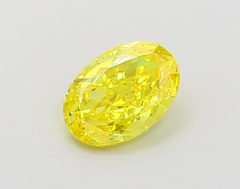 1.01 Ct. Fancy Vivid Yellow Oval Lab Grown Diamond