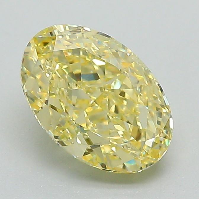 1.45 Ct. Fancy Intense Yellow Oval Lab Grown Diamond