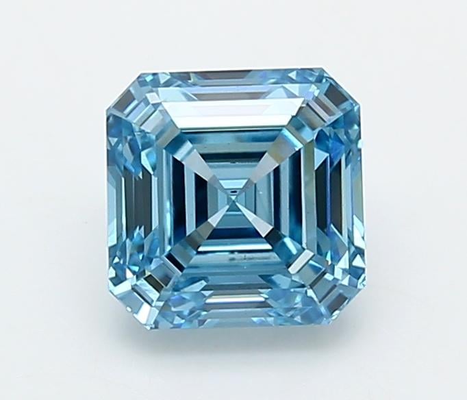2.05 Ct. Fancy Vivid  Blue Asscher Lab Grown Diamond