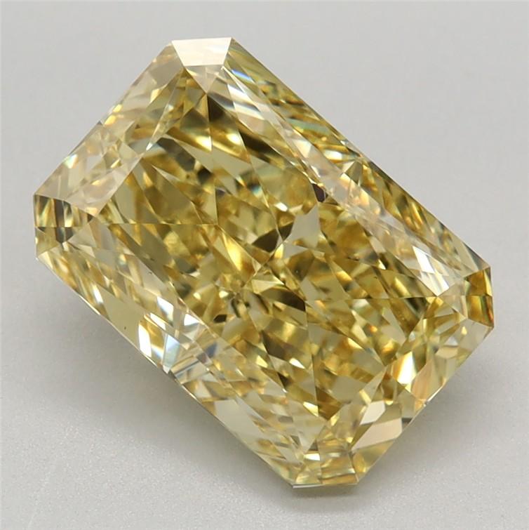 2.58 Ct. Fancy Vivid Yellow Radiant Lab Grown Diamond