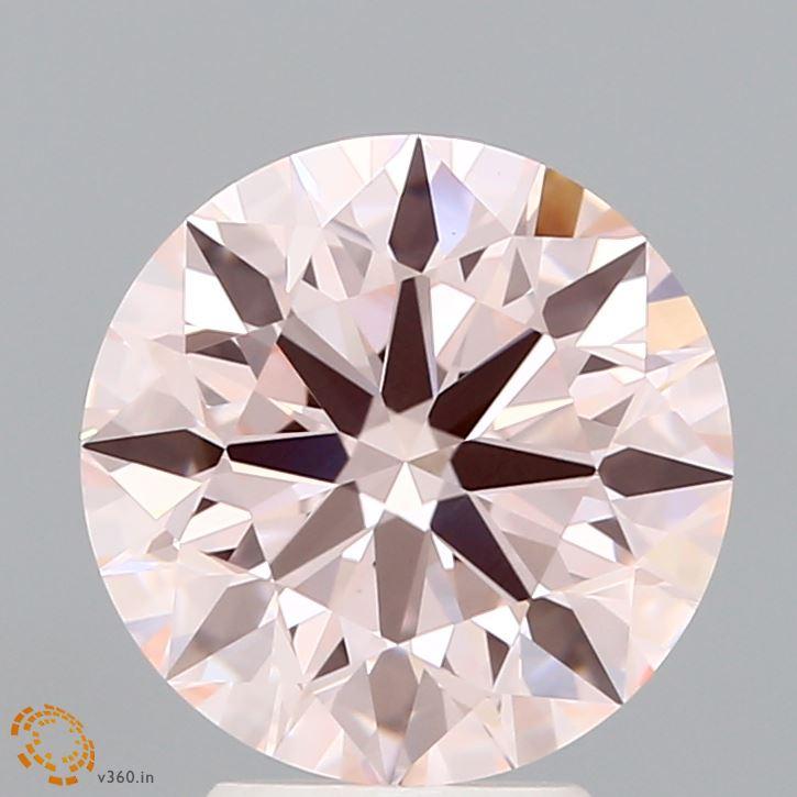 3.08 Ct. Fancy Pink Round Lab Grown Diamond