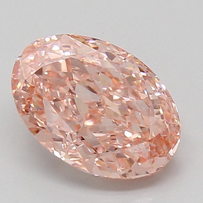 3.02 Ct. Fancy Vivid Pink Oval Lab Grown Diamond
