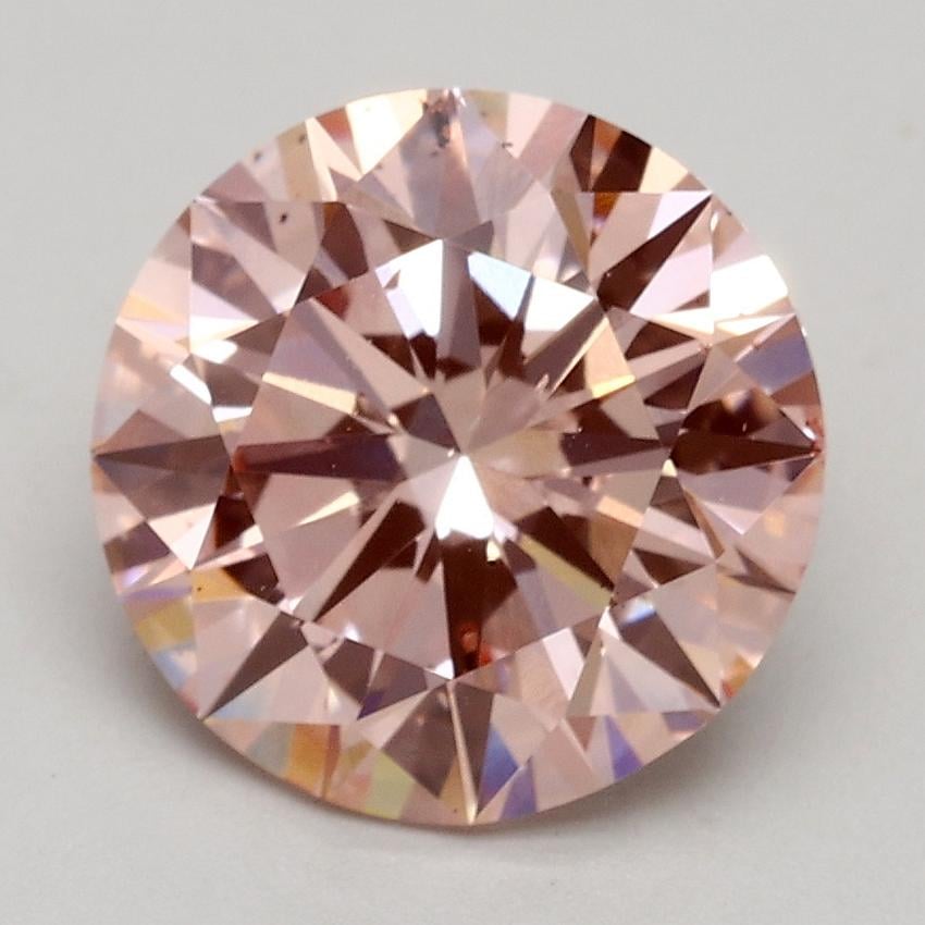 2.16 Ct. Fancy Intense Pink Round Lab Grown Diamond