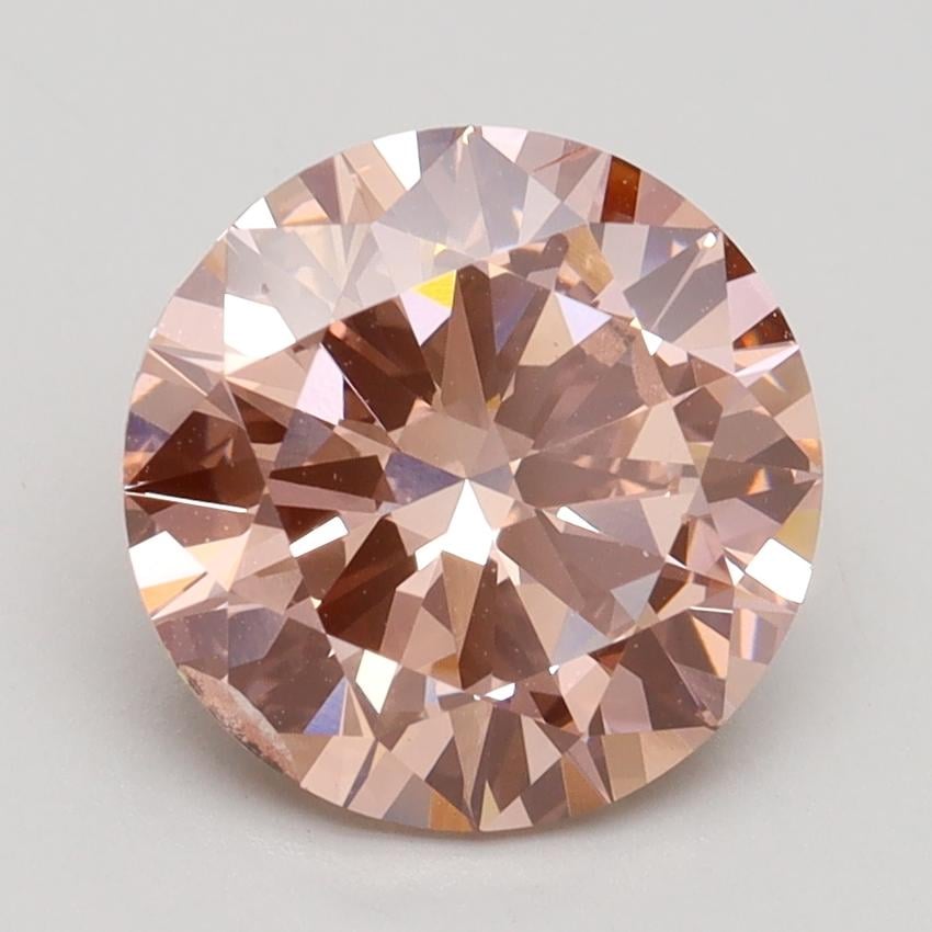 2.70 Ct. Fancy Intense Pink Round Lab Grown Diamond