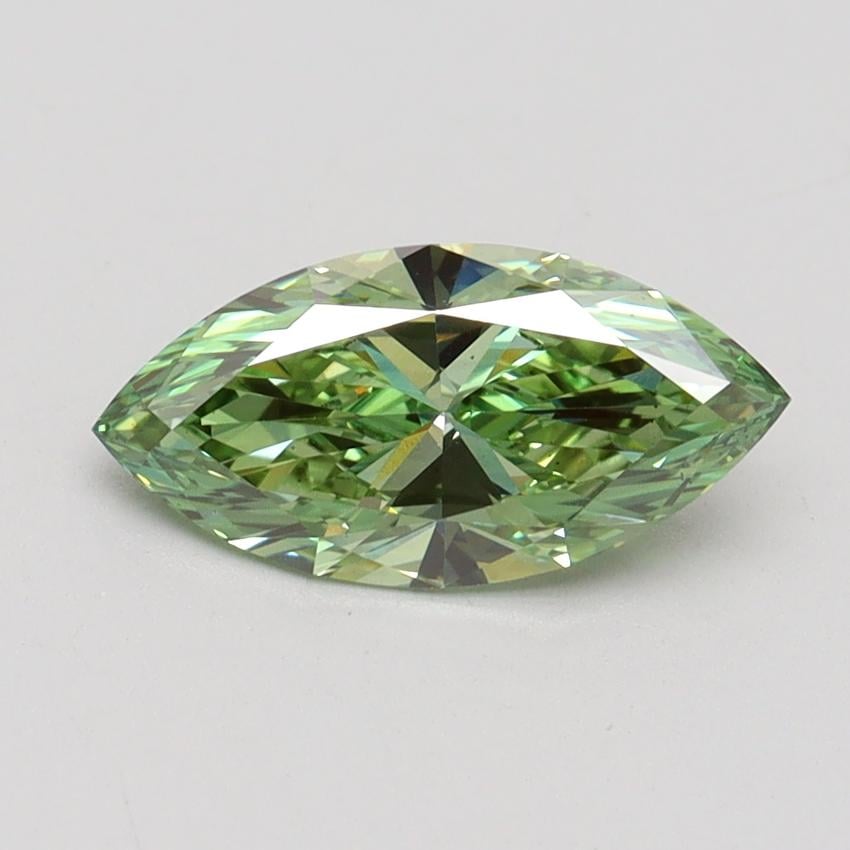 1.10 Ct. Fancy Vivid Green Marquise Lab Grown Diamond