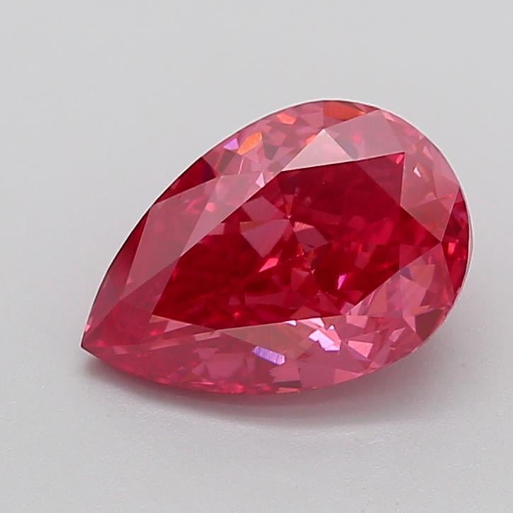 3.09 Ct. Fancy Vivid  Pink Pear Lab Grown Diamond