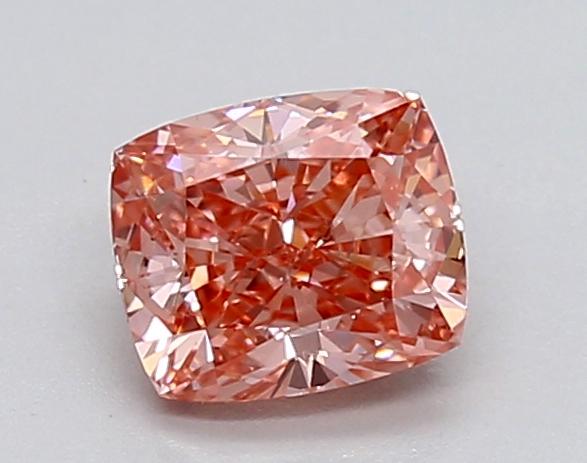 0.72 Ct. Fancy Vivid Pink Cushion Lab Grown Diamond