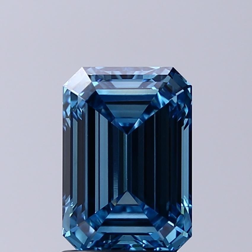 2.02 Ct. Fancy Vivid Blue Emerald Lab Grown Diamond