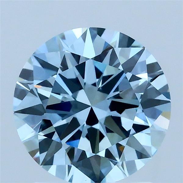 1.70 Ct. Fancy Vivid Blue Round Lab Grown Diamond