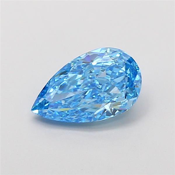 1.14 Ct. Fancy Vivid Blue Pear Lab Grown Diamond