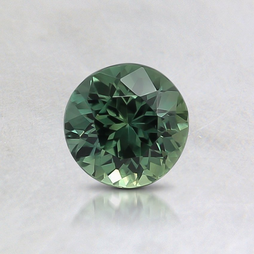 5mm Unheated Teal Round Sapphire