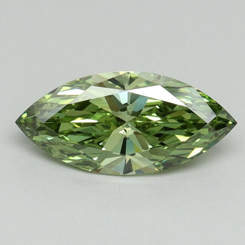 1.02 Ct. Fancy Vivid Green Marquise Lab Grown Diamond