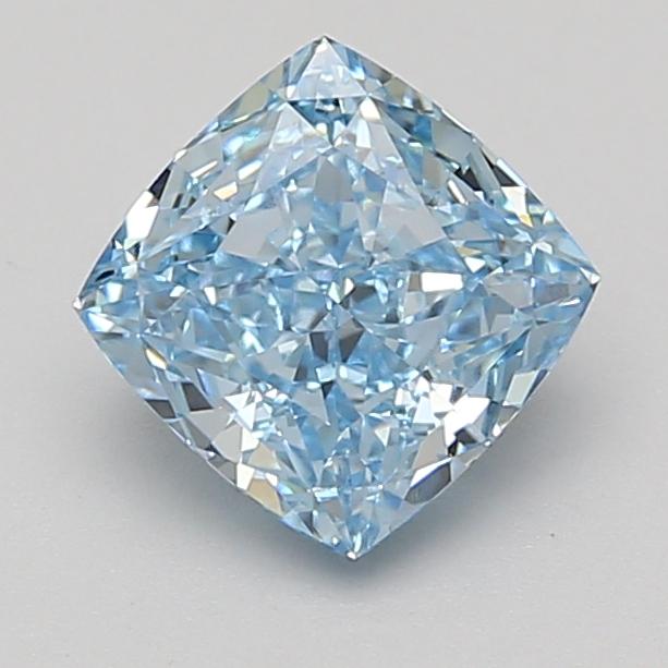 2.09 Ct. Fancy Vivid Blue Cushion Lab Grown Diamond