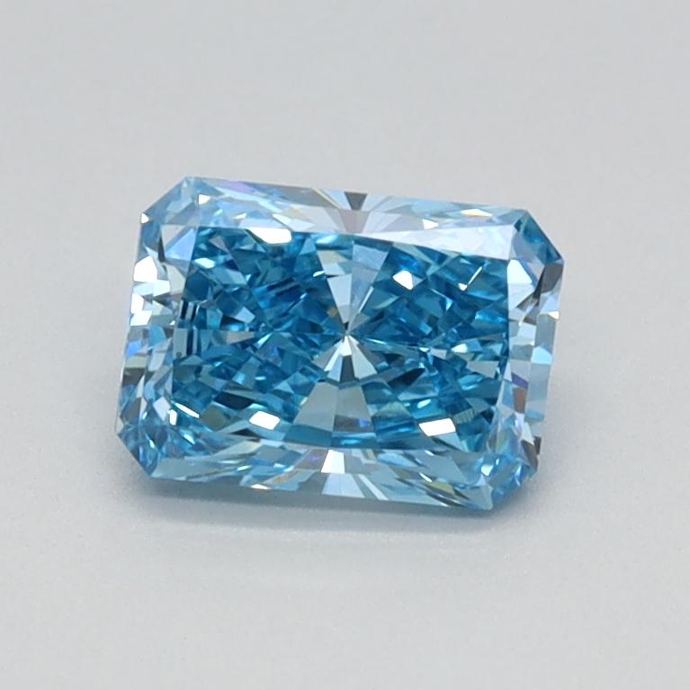 0.65 Ct. Fancy Vivid Blue Radiant Lab Grown Diamond