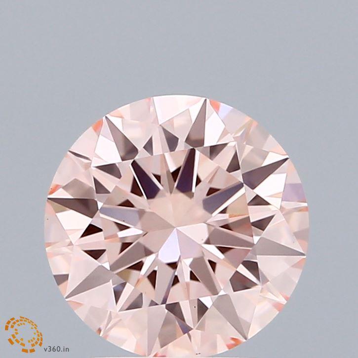 2.02 Ct. Fancy Intense Pink Round Lab Grown Diamond