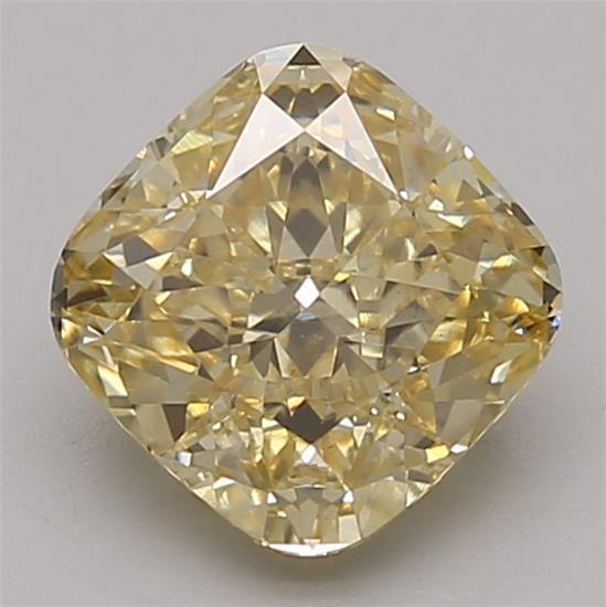 1.75 Ct. Fancy Intense Yellow Cushion Lab Grown Diamond