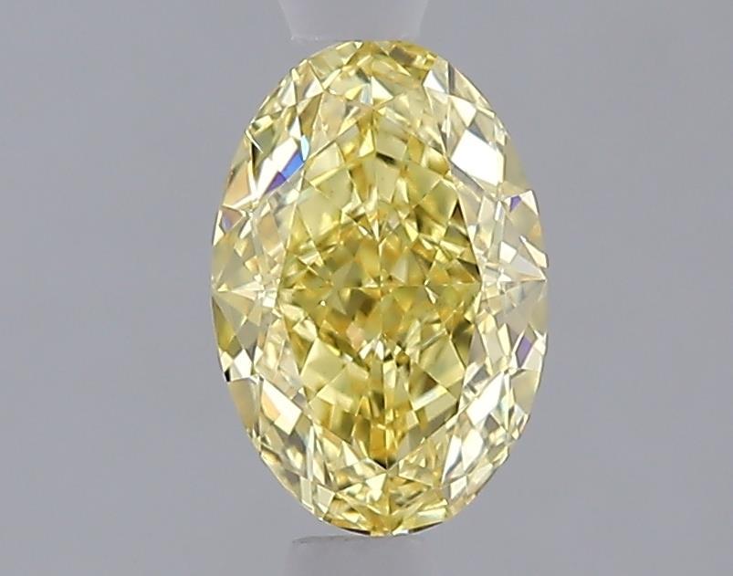 1.08 Ct. Fancy Vivid Yellow Yellow Oval Lab Grown Diamond