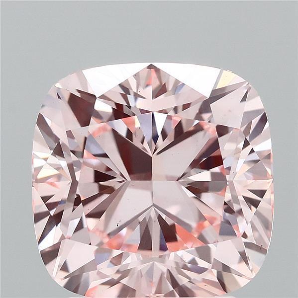 3.01 Ct. Fancy Vivid Pink Cushion Lab Grown Diamond