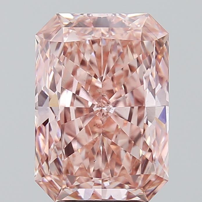 4.03 Ct. Fancy Vivid Pink Radiant Lab Grown Diamond