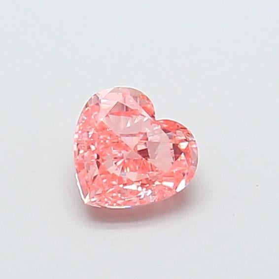 0.58 Ct. Fancy Vivid  Pink Heart Lab Grown Diamond