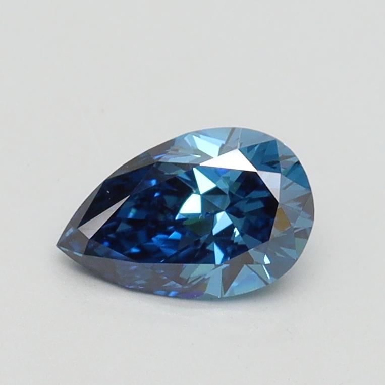 0.54 Ct. Fancy Vivid Blue Pear Lab Grown Diamond