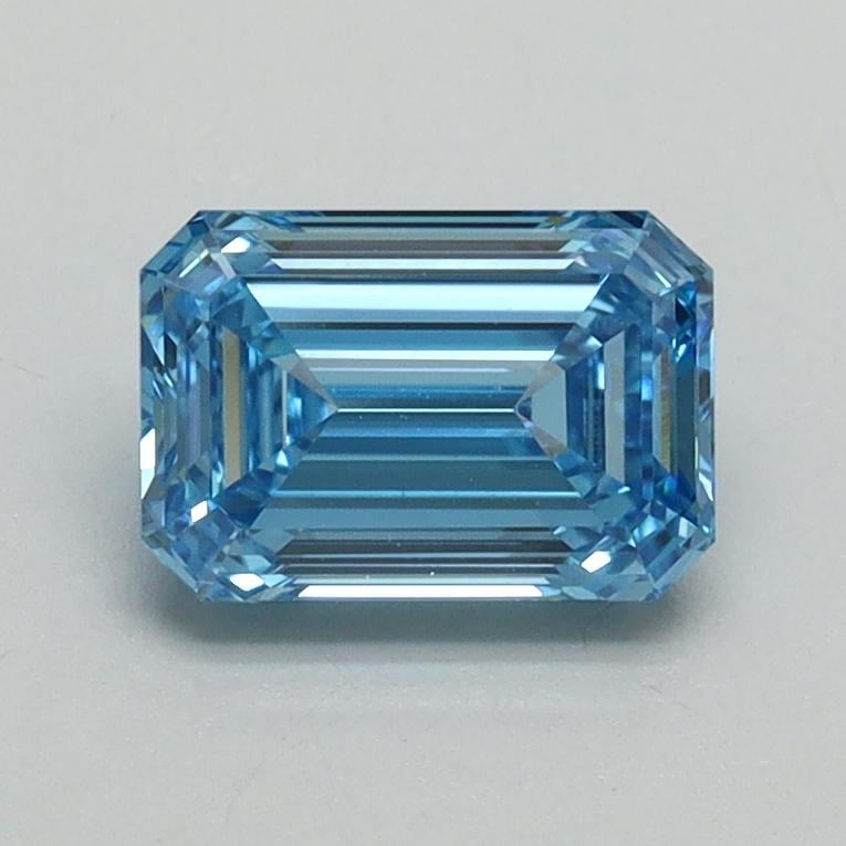 1.04 Ct. Fancy Vivid Blue Emerald Lab Grown Diamond