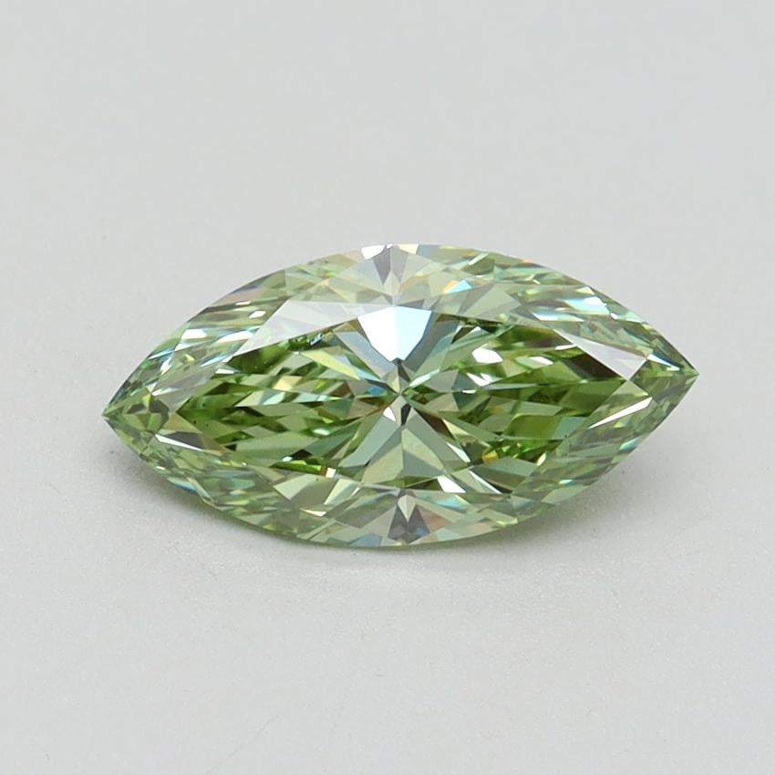1.00 Ct. Fancy Vivid Green Marquise Lab Grown Diamond
