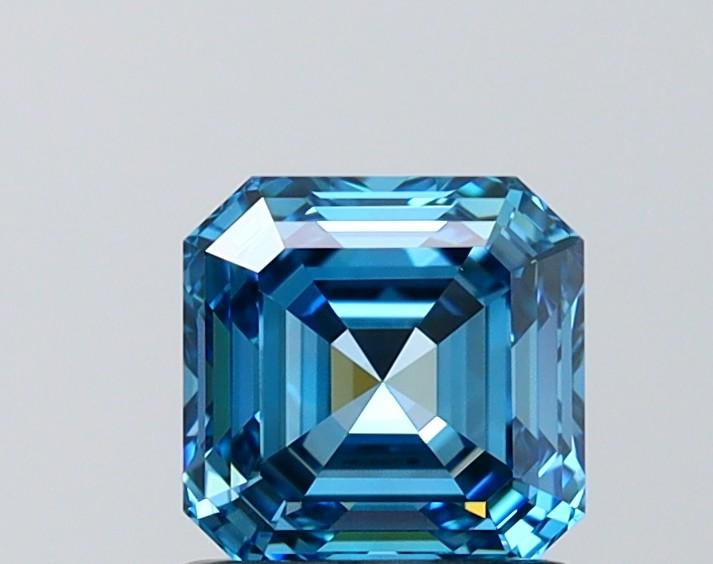 1.26 Ct. Fancy Vivid Blue Asscher Lab Grown Diamond