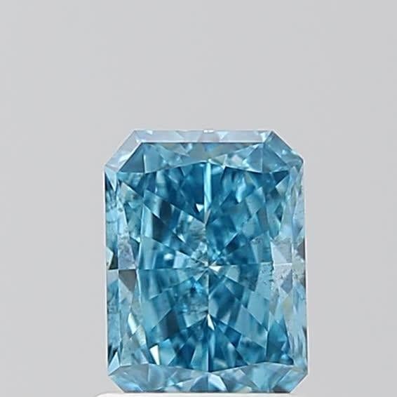 1.00 Ct. Fancy Vivid Blue Radiant Lab Grown Diamond