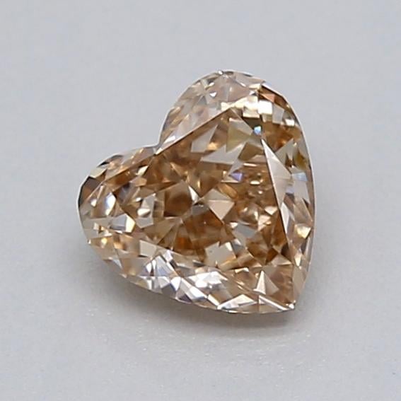 0.28 Ct. Light  Brown Heart Lab Grown Diamond