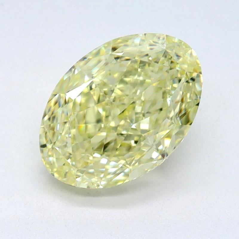 1.23 Ct. Light Yellow Oval Diamond
