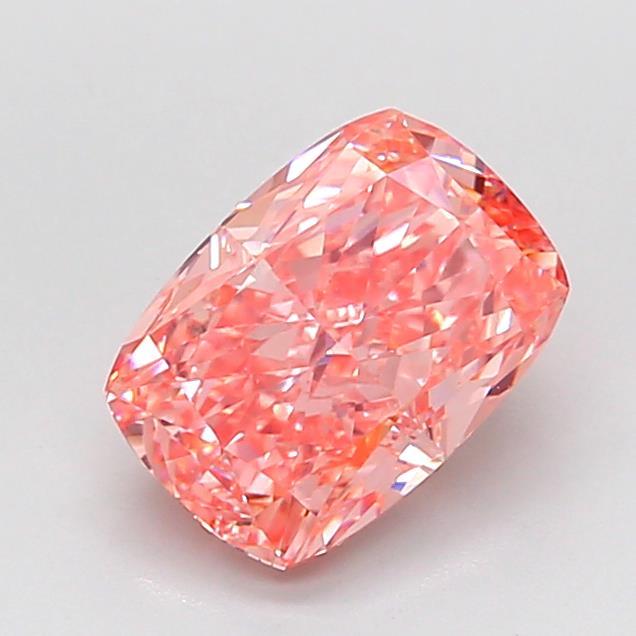 2.07 Ct. Fancy Vivid Pink Cushion Lab Grown Diamond