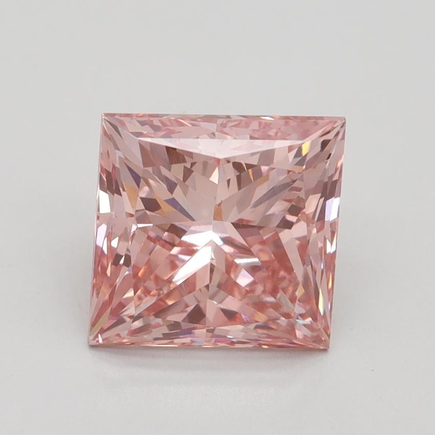 3.06 Ct. Fancy Intense Pink Princess Lab Grown Diamond