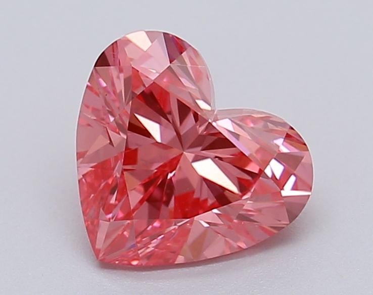 1.05 Ct. Fancy Vivid Pink Heart Lab Grown Diamond